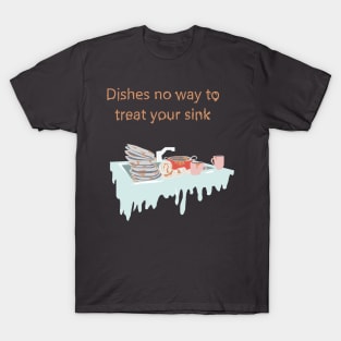 Minimalistic dishes pun T-Shirt